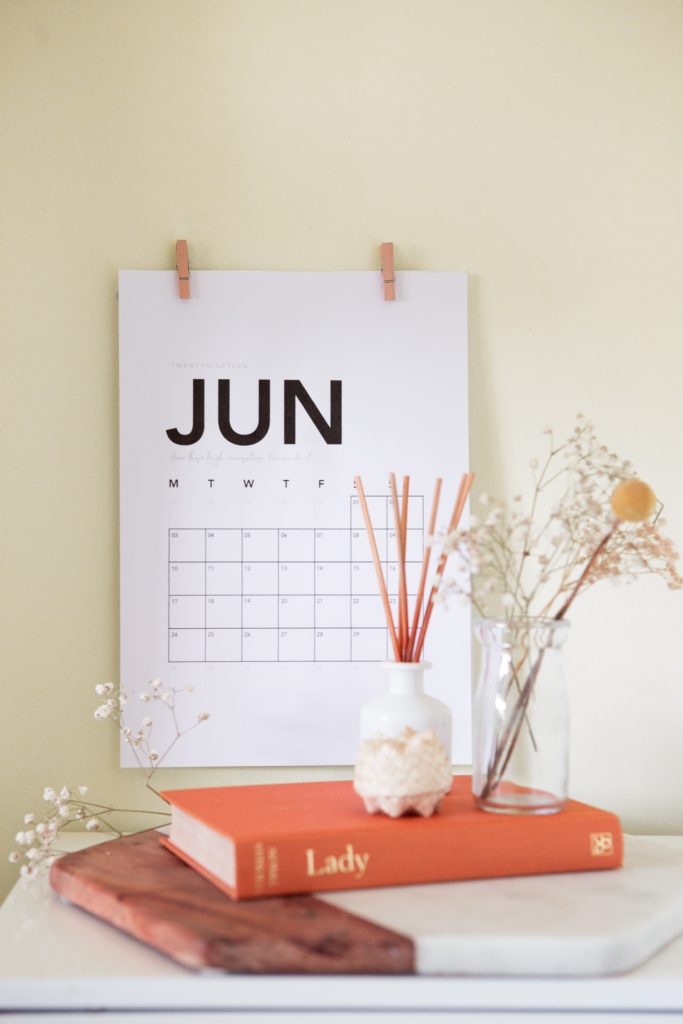Calendario como alternativa al papel de regalo