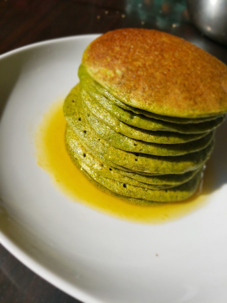 Panqueques de avena y espinaca de dkarolina.com