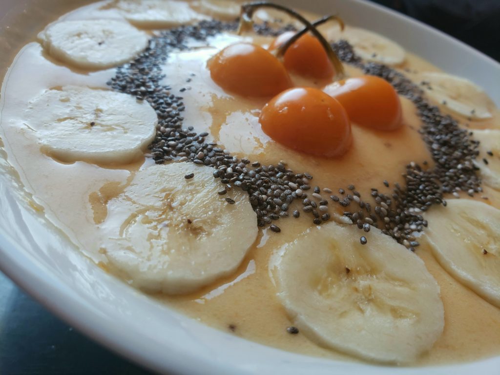 7 smoothies para la semana, contiene aguaymanto y plátano