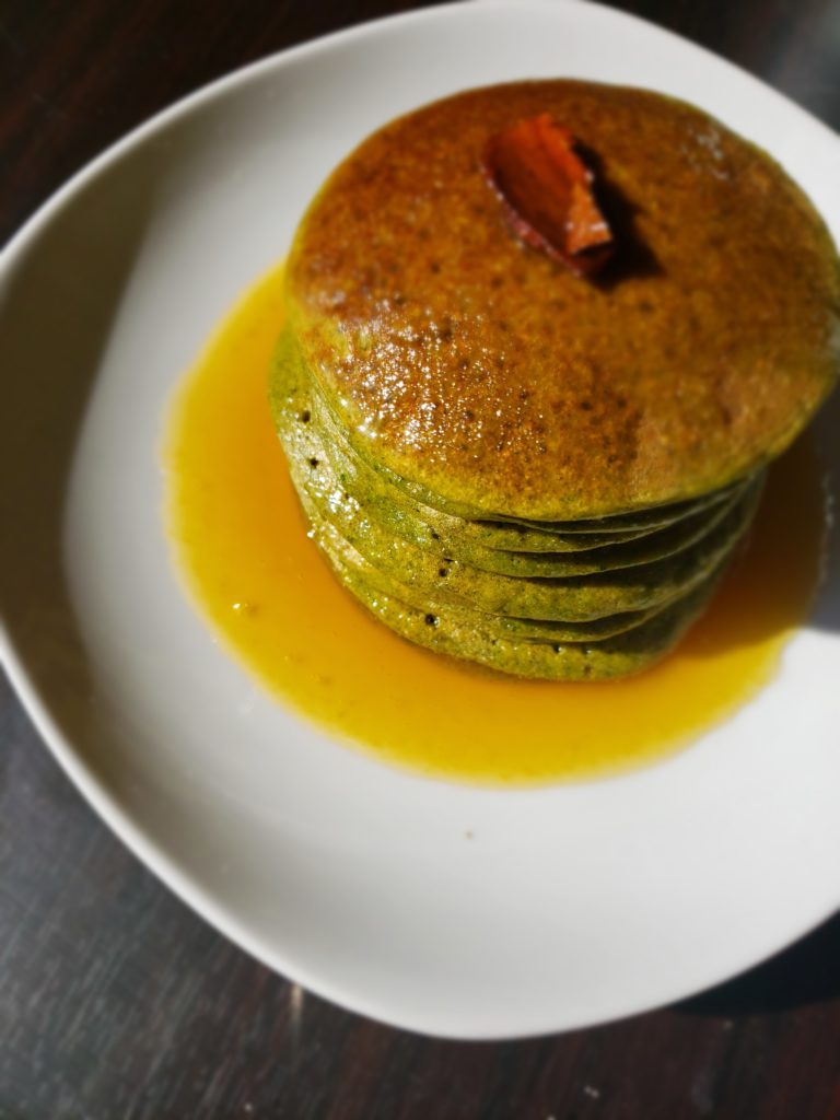 Panqueques de avena y espinaca de dkarolina.com