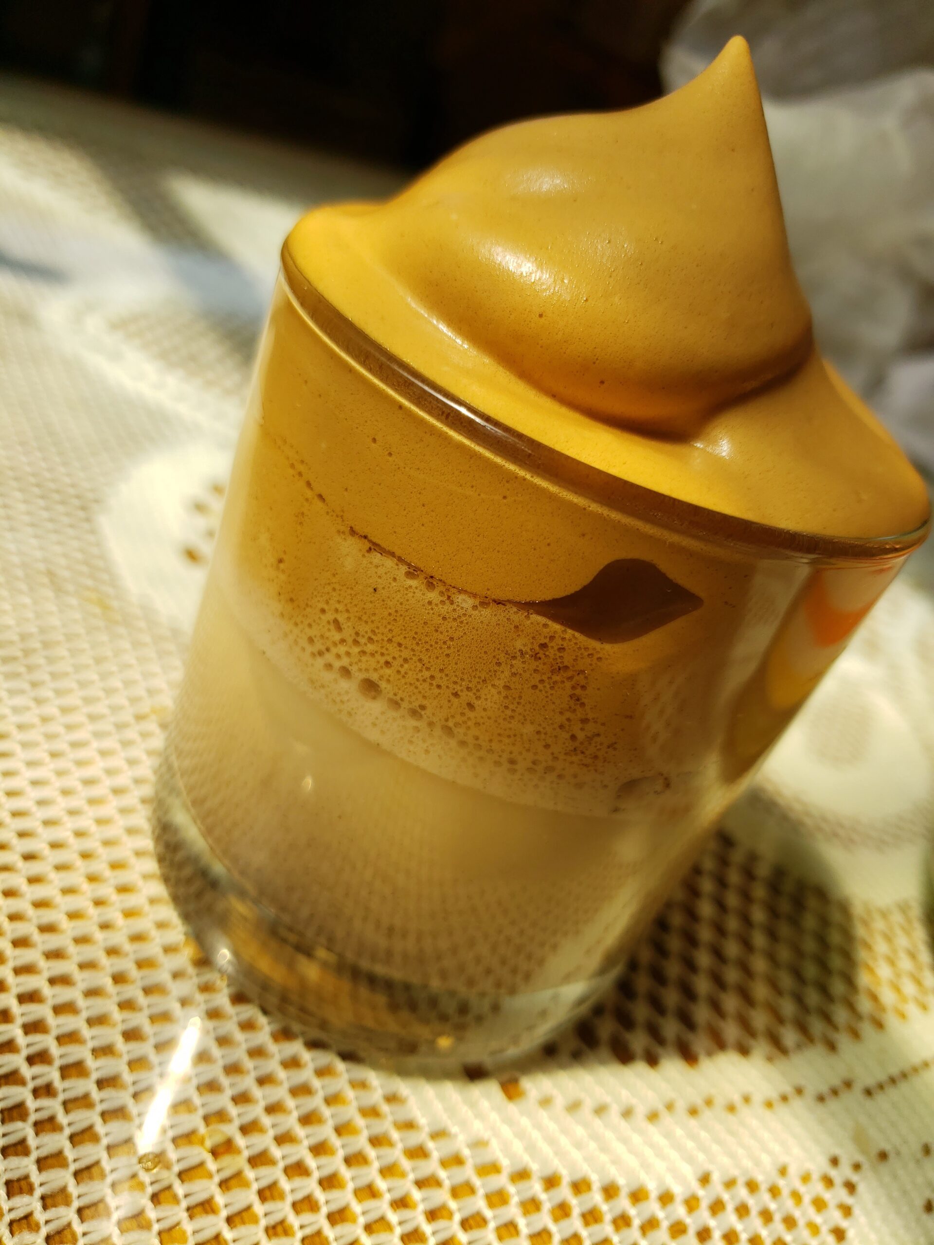Probando el dalgona café