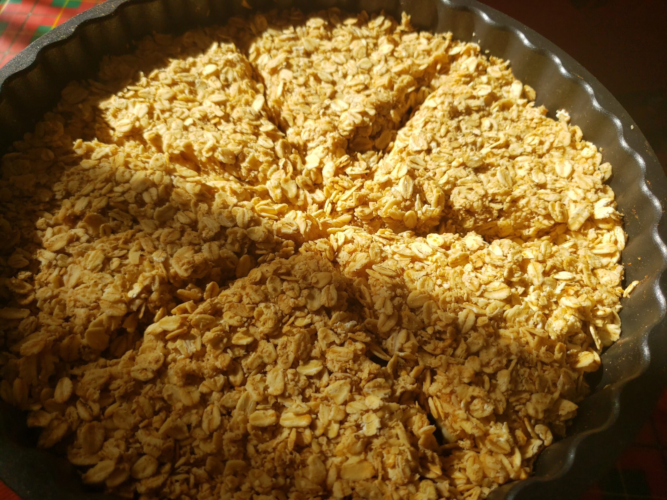 postre fácil de manzana y avena de dkarolina.com