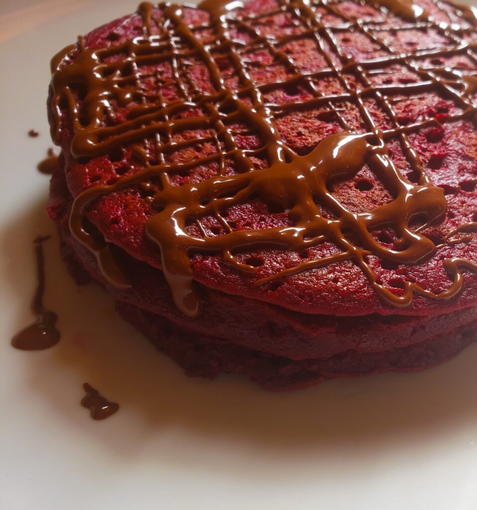 Panqueques de betarraga o remolacha - dkarolina.com