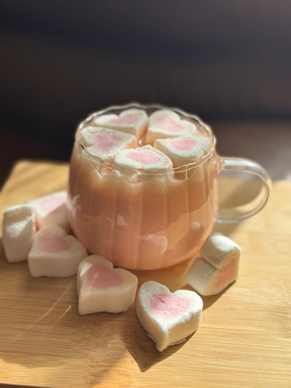 chocolate rosado caliente - dkarolina.com
