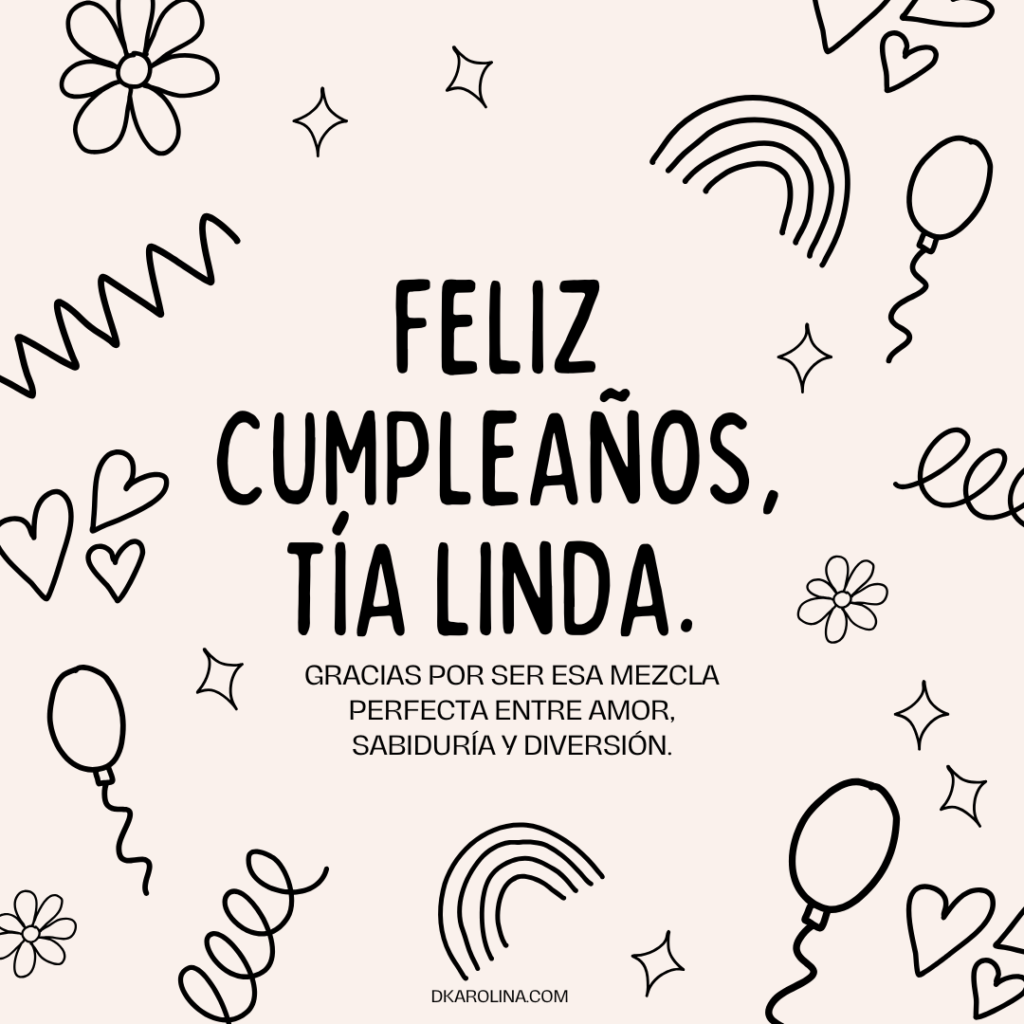 Frases para desear feliz cumpleaños a una tía dkarolina.com