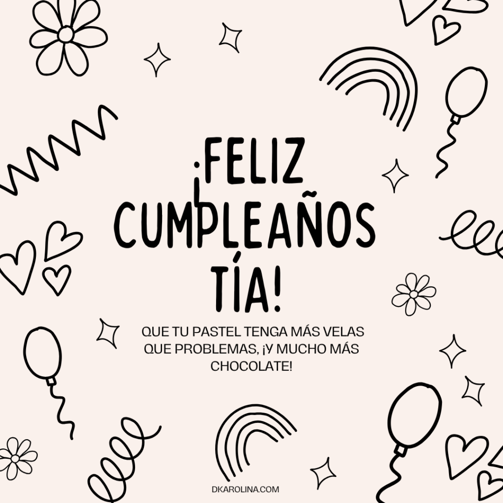 Frases para desear feliz cumpleaños a una tía dkarolina.com