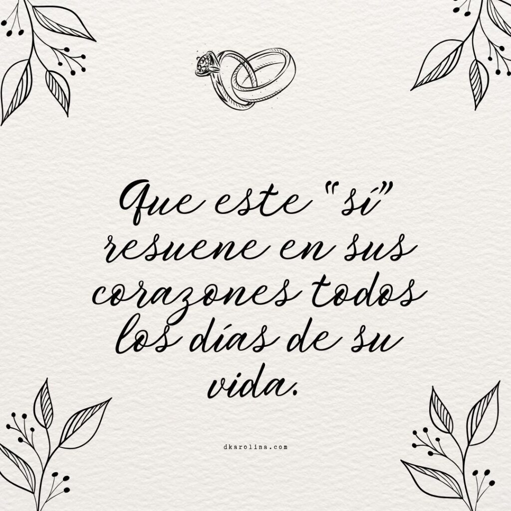 Frases bonitas para felicitar a los novios en su boda - dkarolina.com
