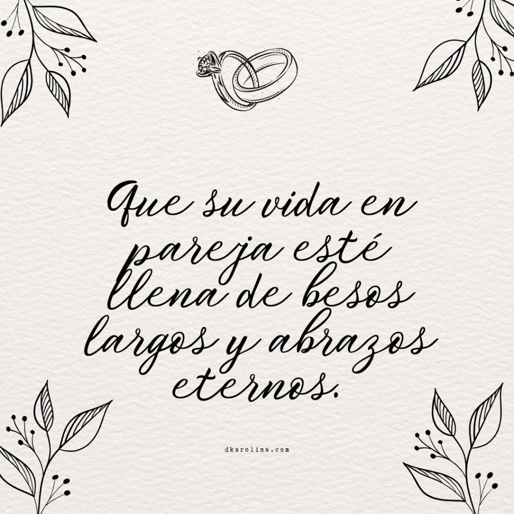 Frases bonitas para felicitar a los novios en su boda - dkarolina.com