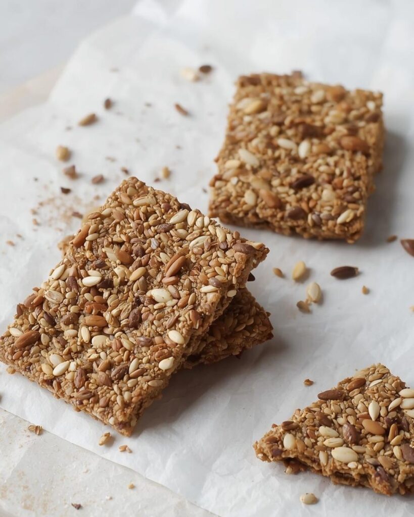 Crackers de semillas saludables y caseras - dkarolina.com