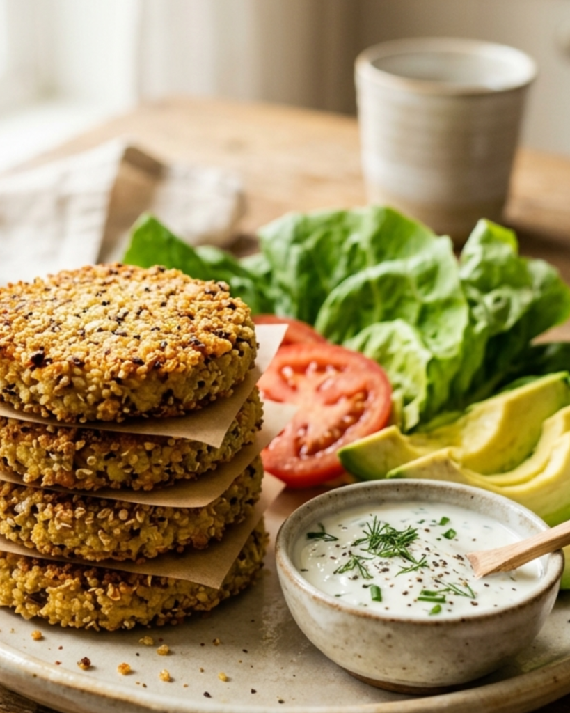 Hamburguesas de Quinoa Crujientes por Fuera y Jugosas por Dentro - dkarolina.com