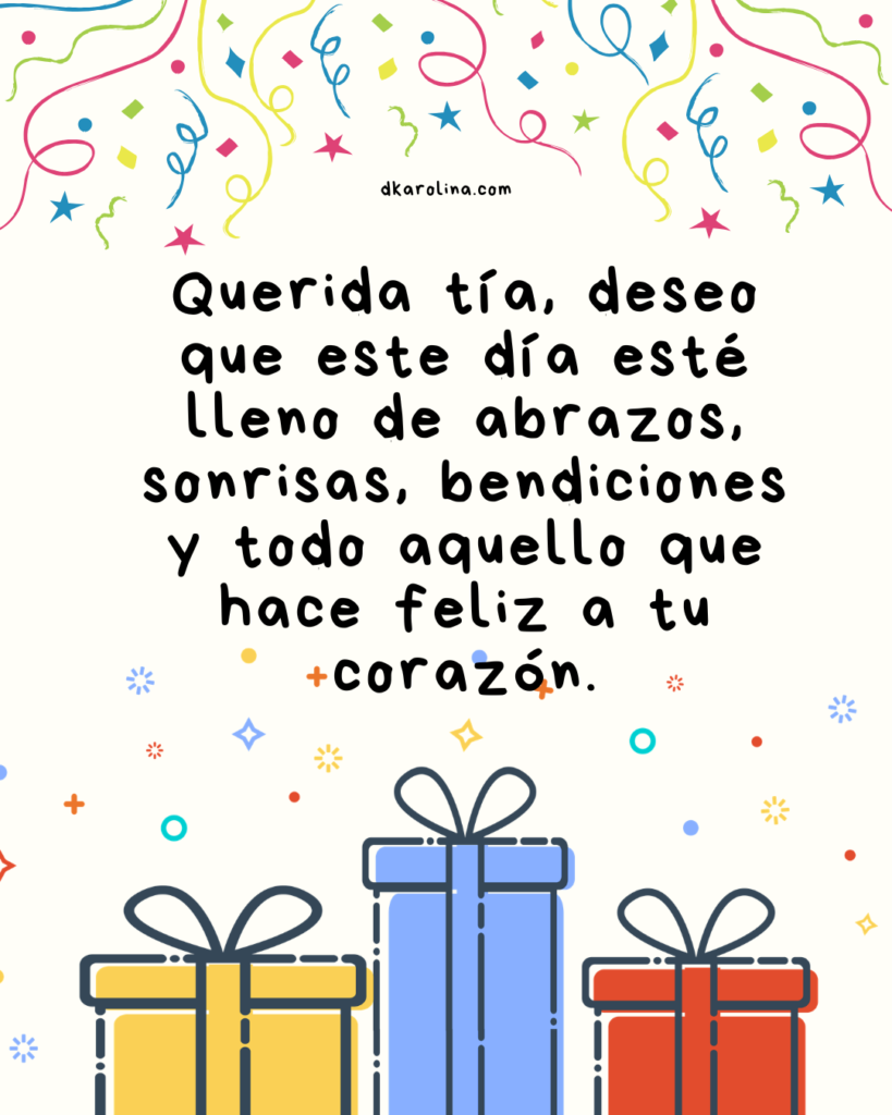 feliz cumpleaños tía 