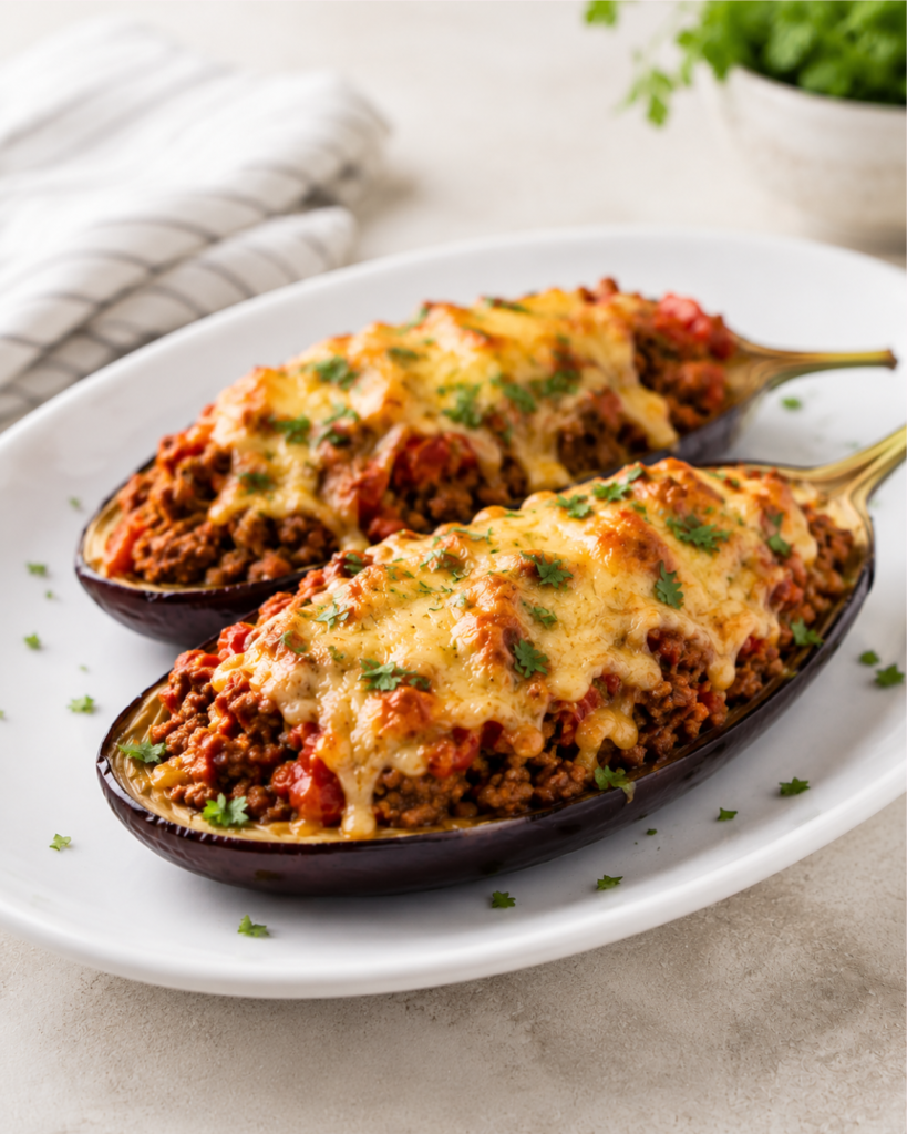 Berenjenas rellenas de carne al horno: receta fácil y jugosa - dkarolina.com