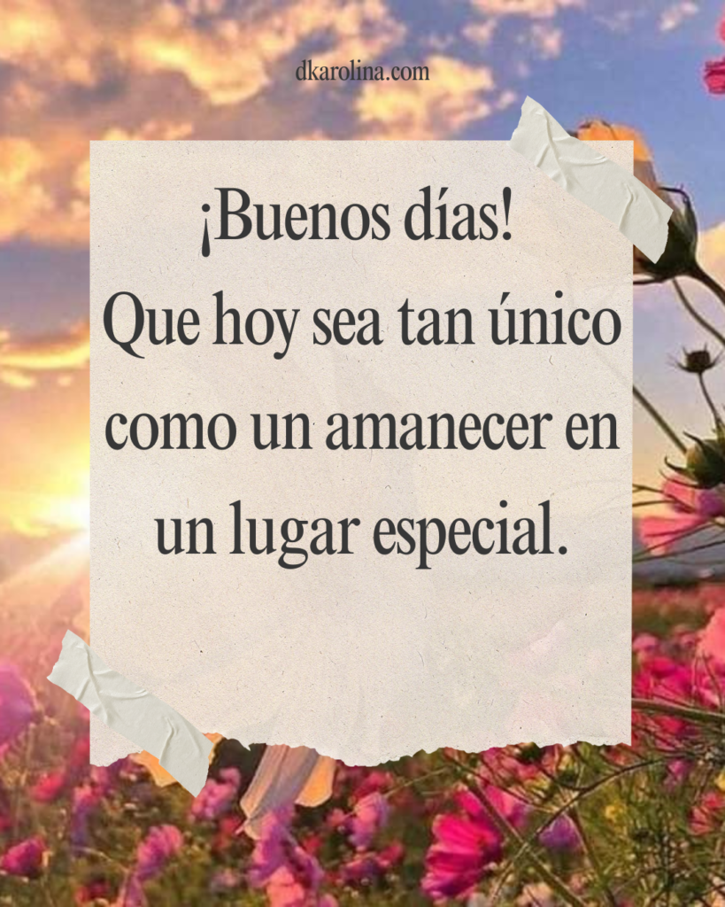 Frases creativas de buenos días -dkarolina.com