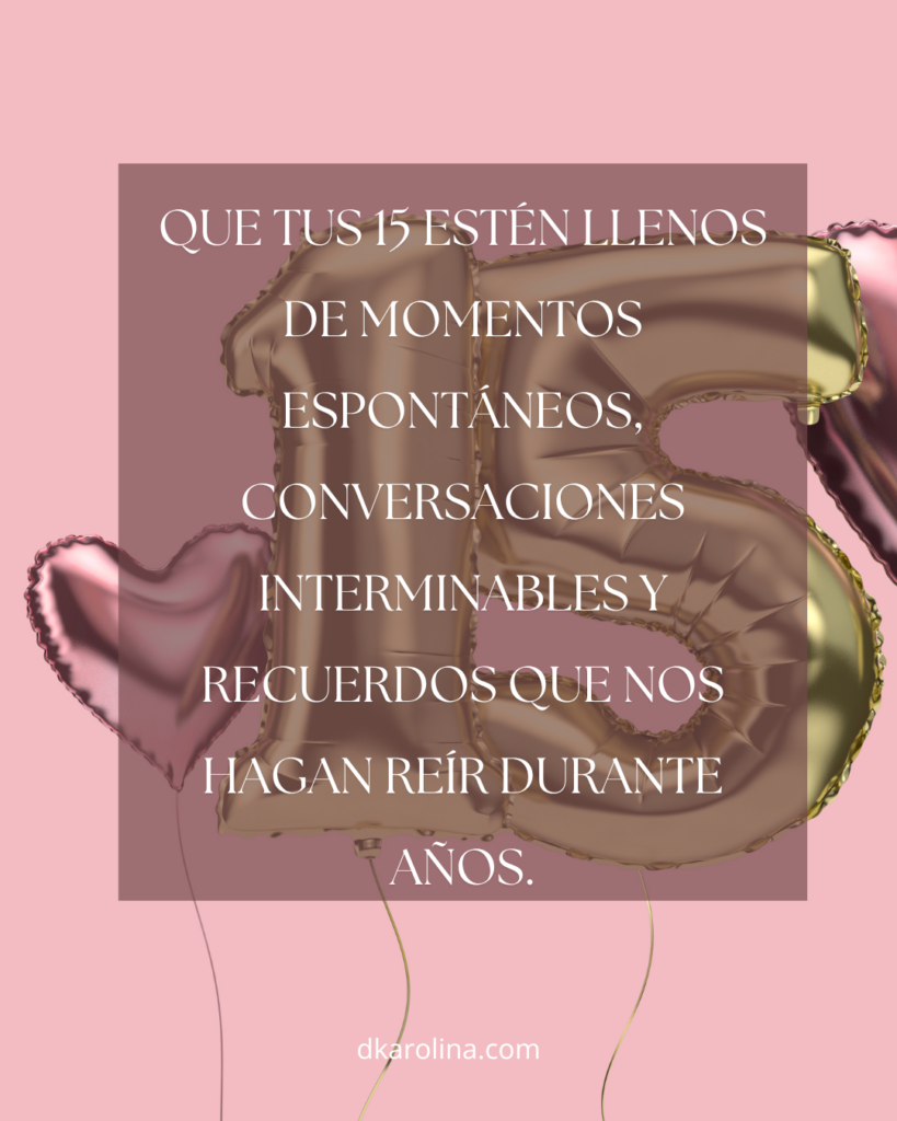 Frases para 15 años de una hermana