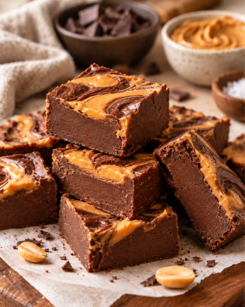Fudge keto de chocolate y mantequilla de maní: fácil y sin azúcar ...