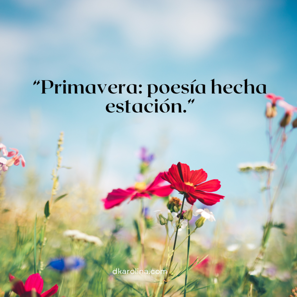 Frases de primavera para tus post de Instagram - dkarolina.com