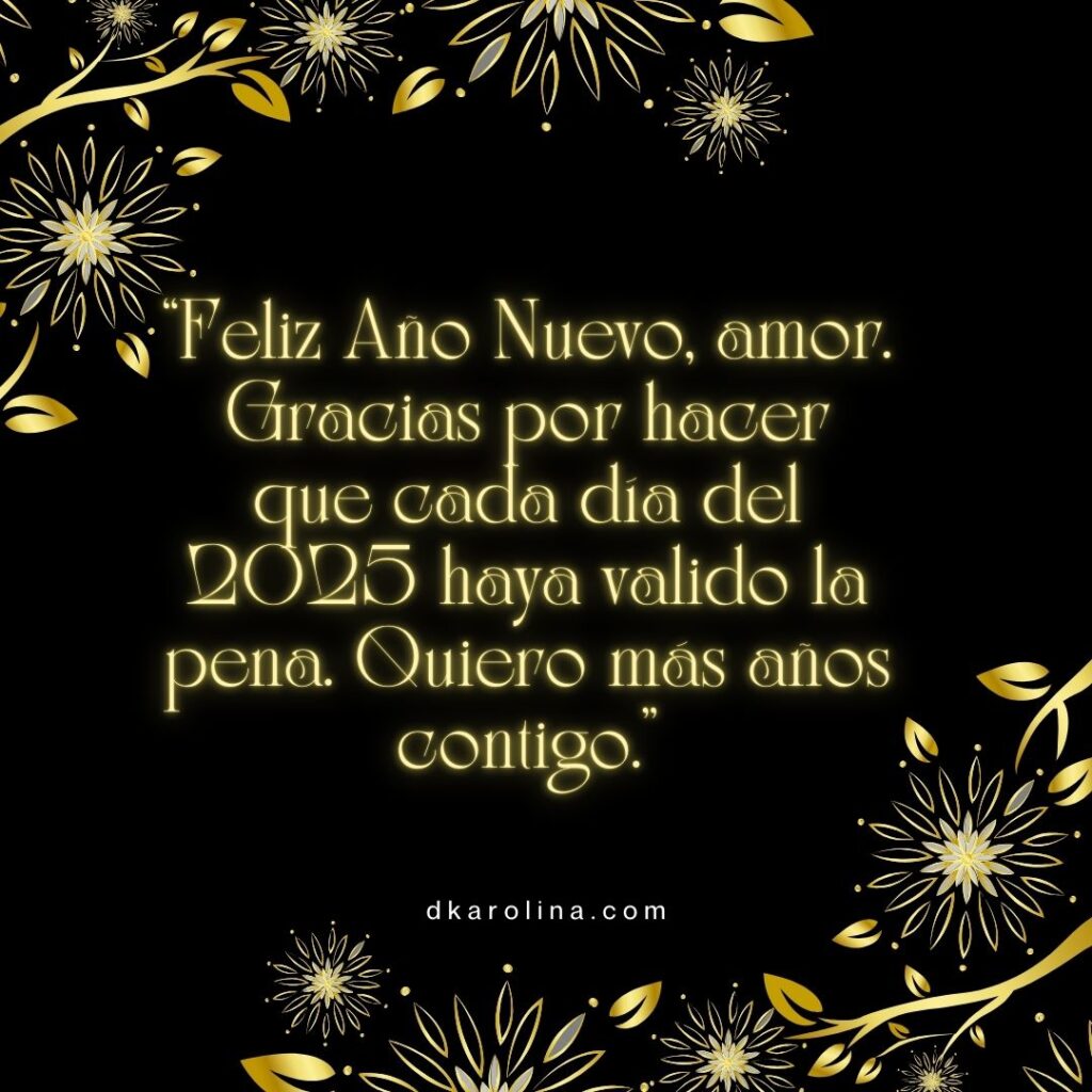 Frases de Año Nuevo para tu amor - dkarolina.com
