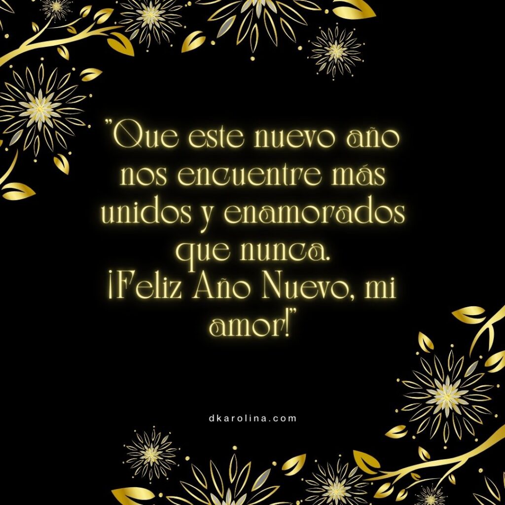 Frases de Año Nuevo para tu amor - dkarolina.com