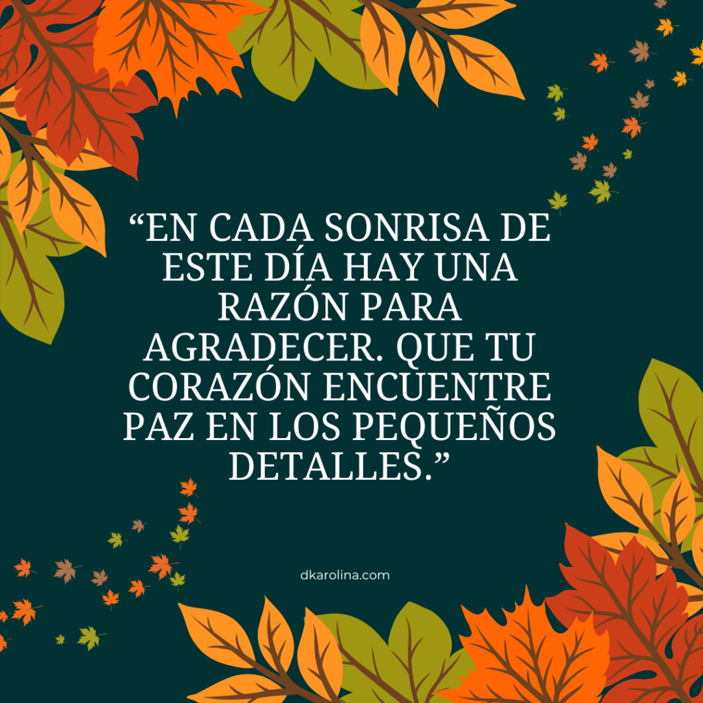 Frases para desear feliz Día de Acción de Gracias