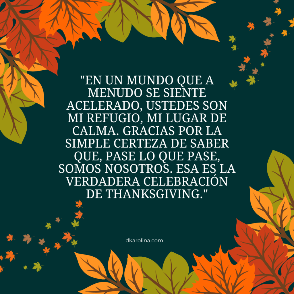 Frases para desear feliz Día de Acción de Gracias