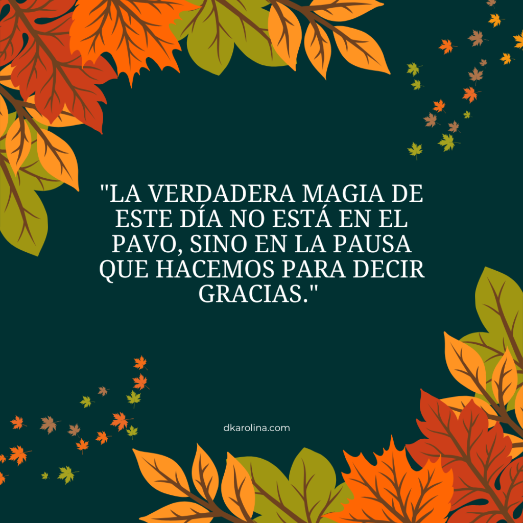 Frases para desear feliz Día de Acción de Gracias