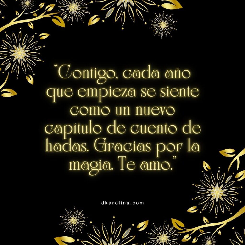 Frases de Año Nuevo para tu amor - dkarolina.com